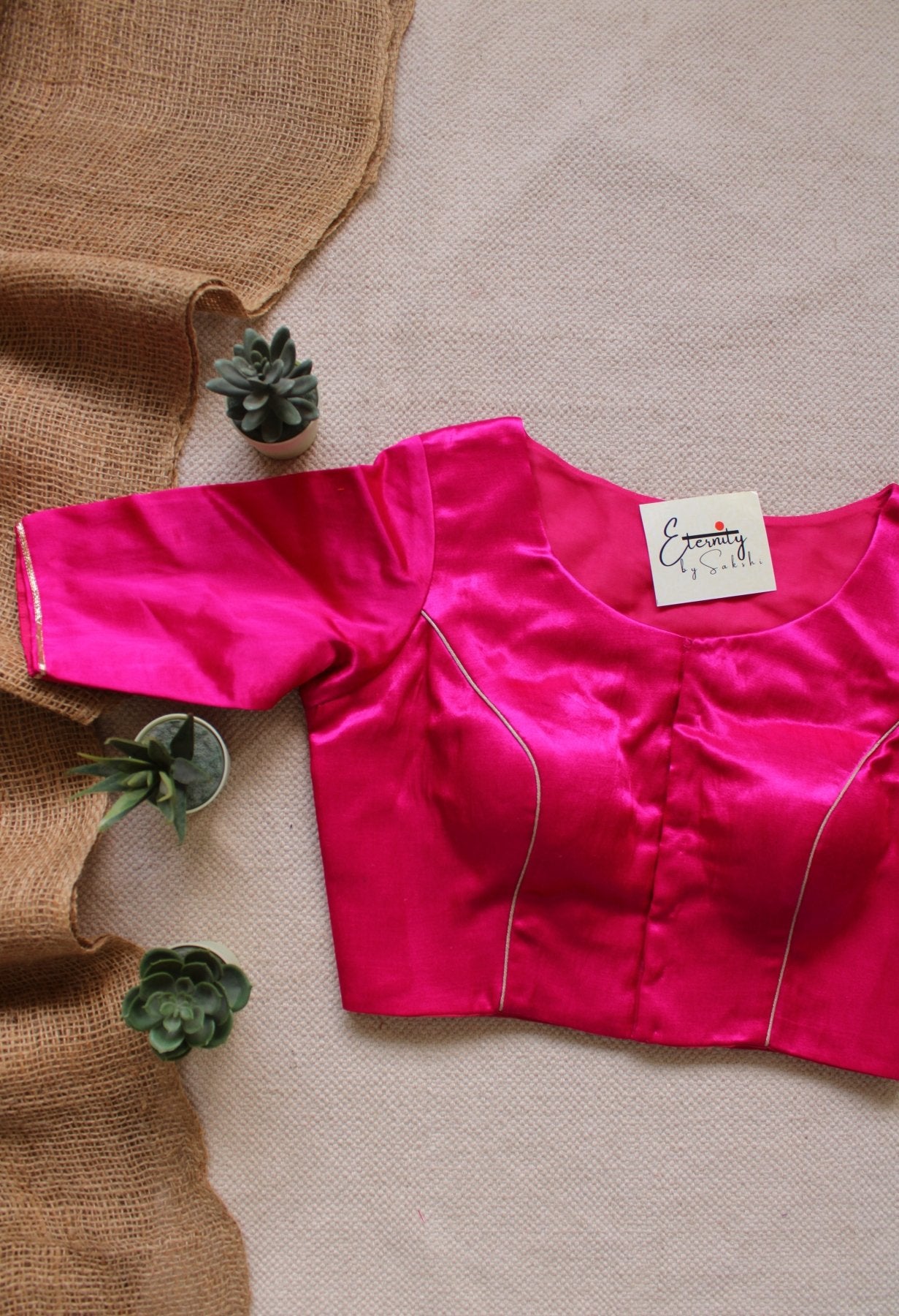 Pink Jardosi Blouse - Eternity by Sakshi