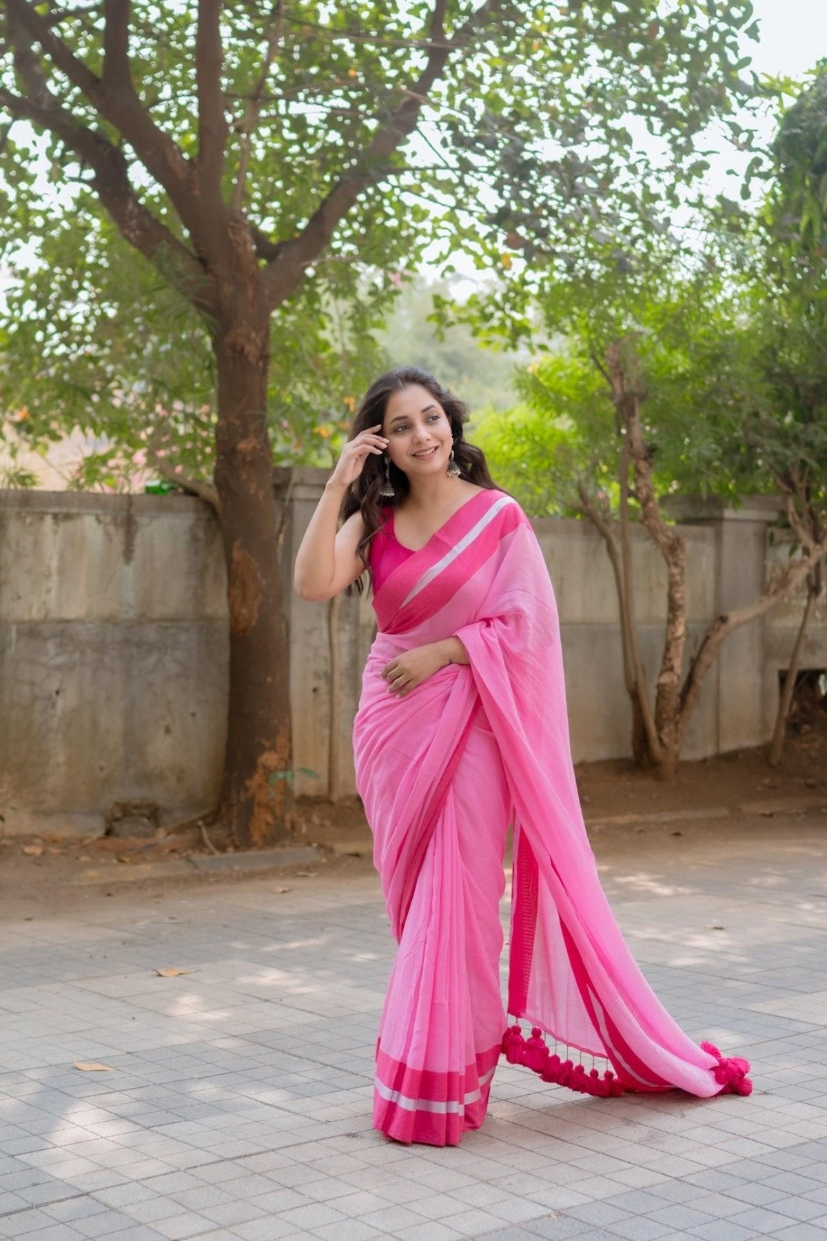 Pink Rang Saree - Eternity by Sakshi