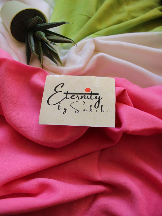 PINK TIE AND DYE SAREE - Eternity by Sakshi