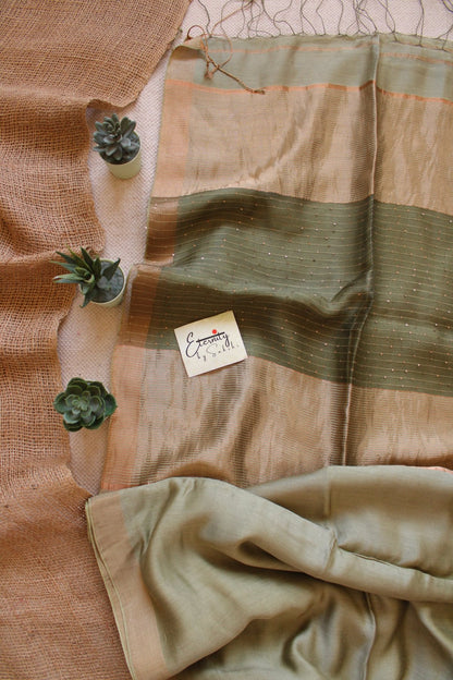 Pista Raga Resham Saree - Eternity by Sakshi