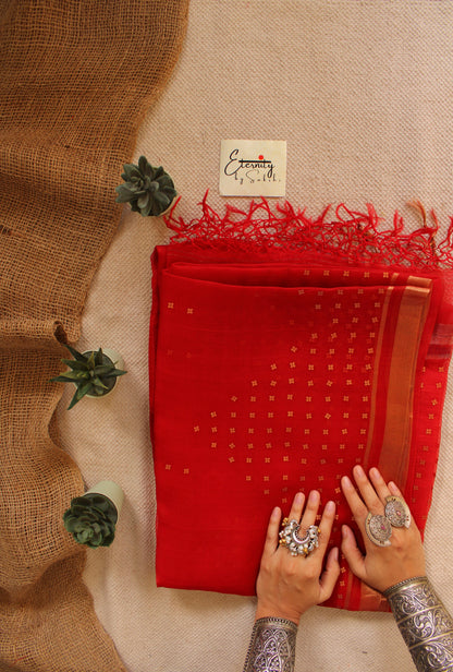 Red Sundari Saree