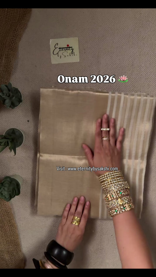 Gold Namasya Onam Saree