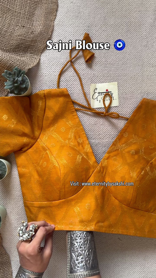Mustard Yellow Sajni Blouse
