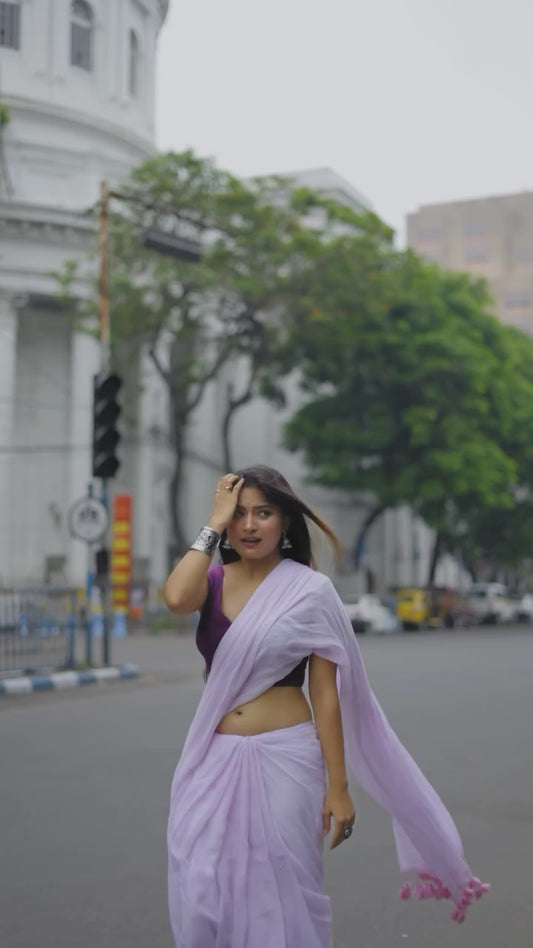 Bubblegum Breezy Saree