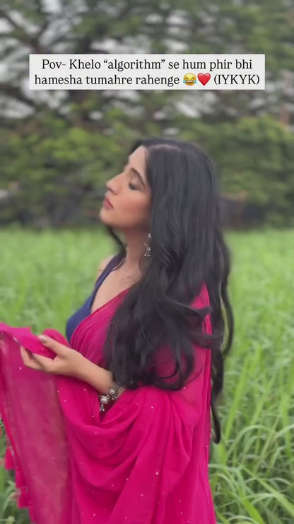 Pink Tara Saree