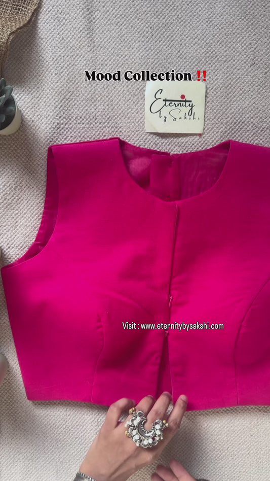 Pink Double Zip Mood Blouse