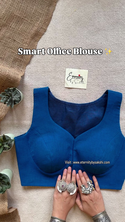 Indigo Office Blouse