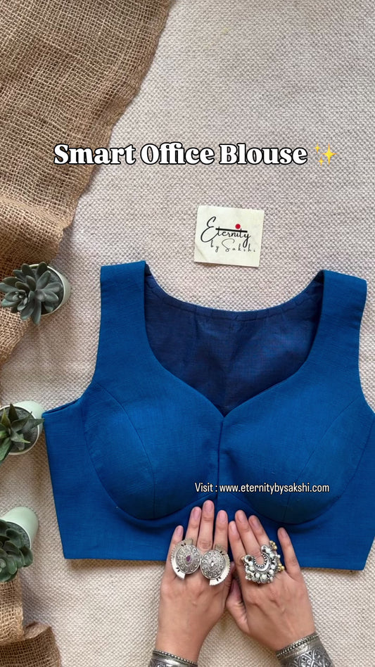 Indigo Office Blouse