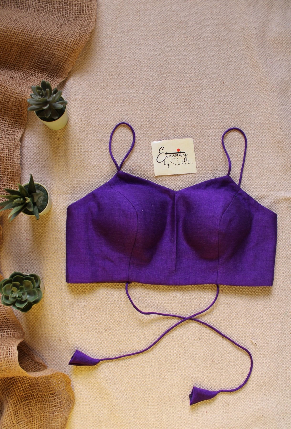 Purple Backless blouse - Eternity by Sakshi