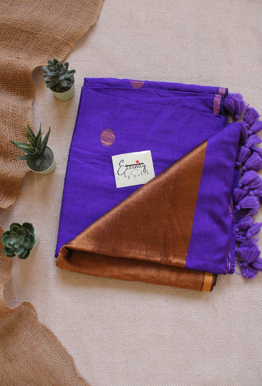 Purple Polka Saree - Eternity by Sakshi