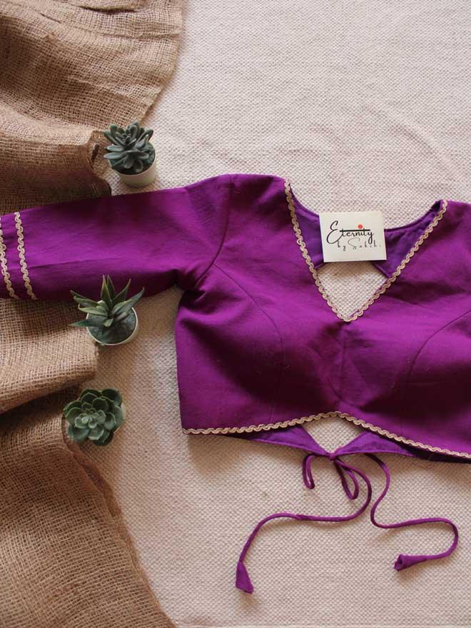 Purple Stories Blouse - Eternity by Sakshi