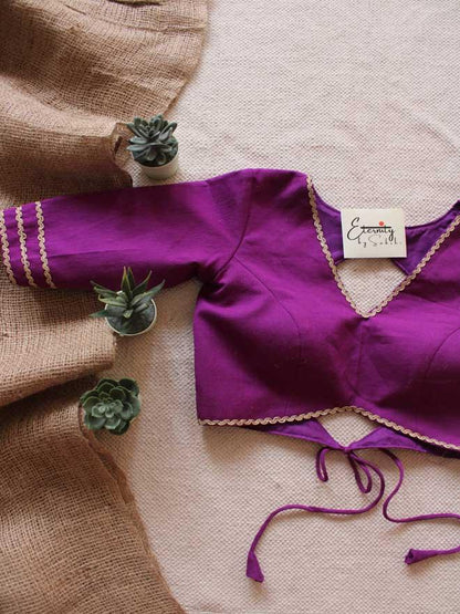 Purple Stories Blouse - Eternity by Sakshi