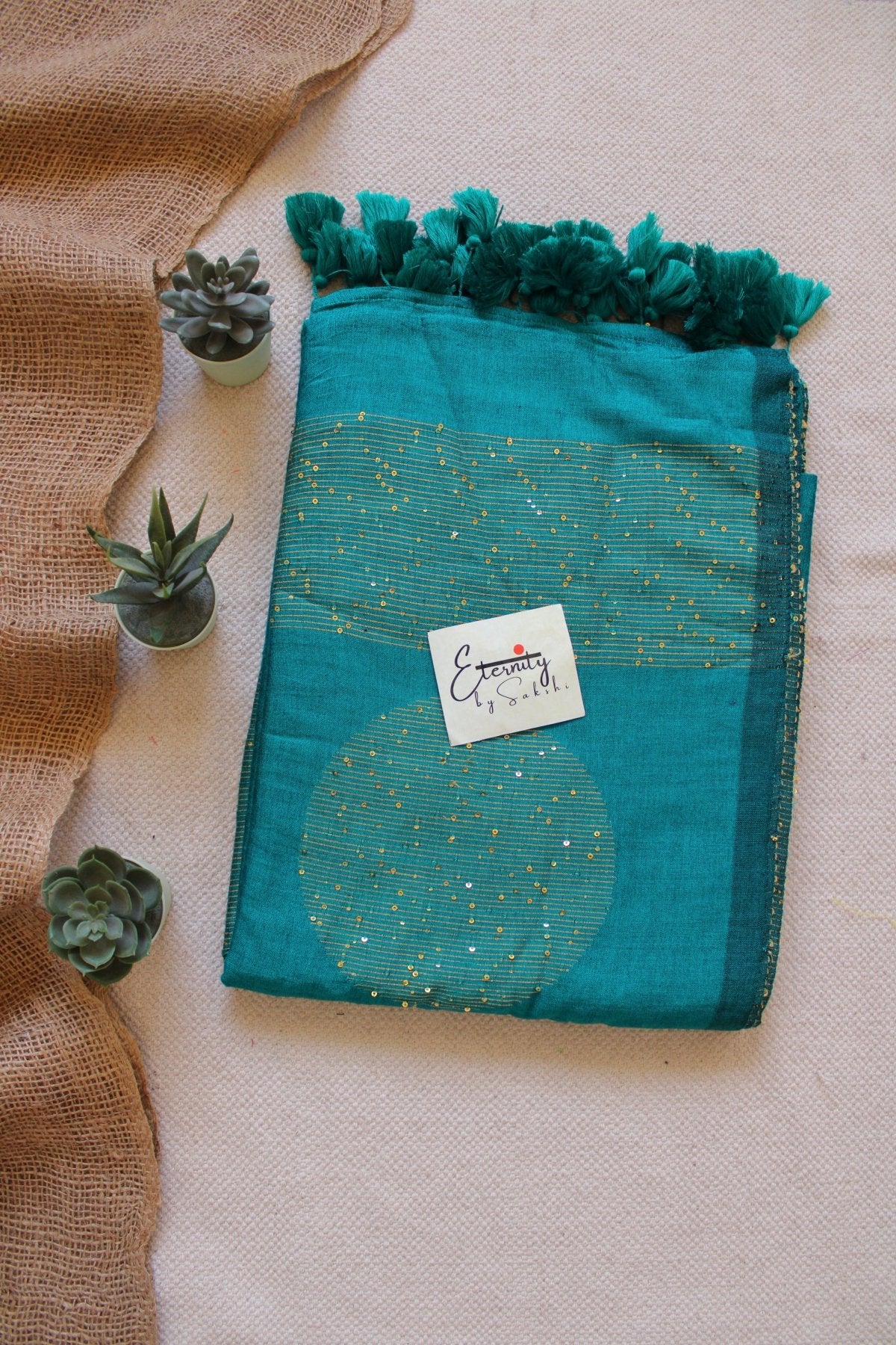 Rama Green Shakti saree - Eternity by Sakshi