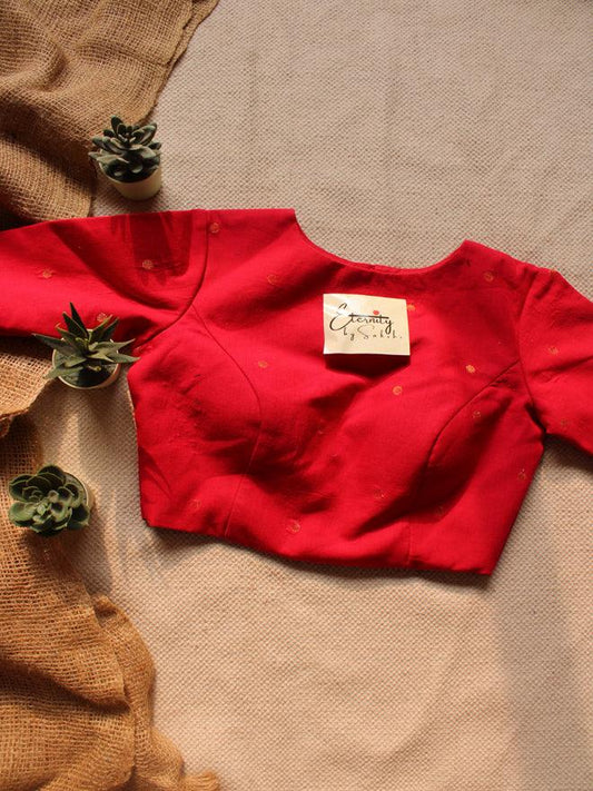 Red Dots Blouse - Eternity by Sakshi
