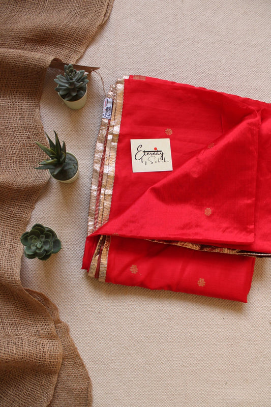 Red Luxe Saree - Eternity by Sakshi