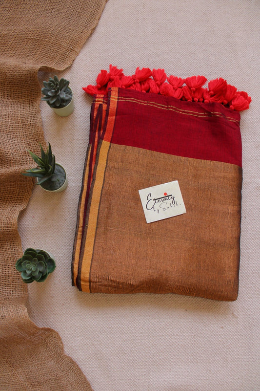 Red Polka Saree - Eternity by Sakshi