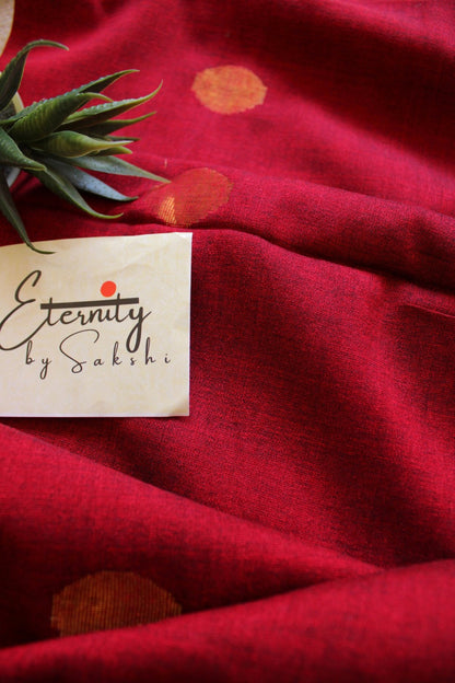 Red Polka Saree - Eternity by Sakshi