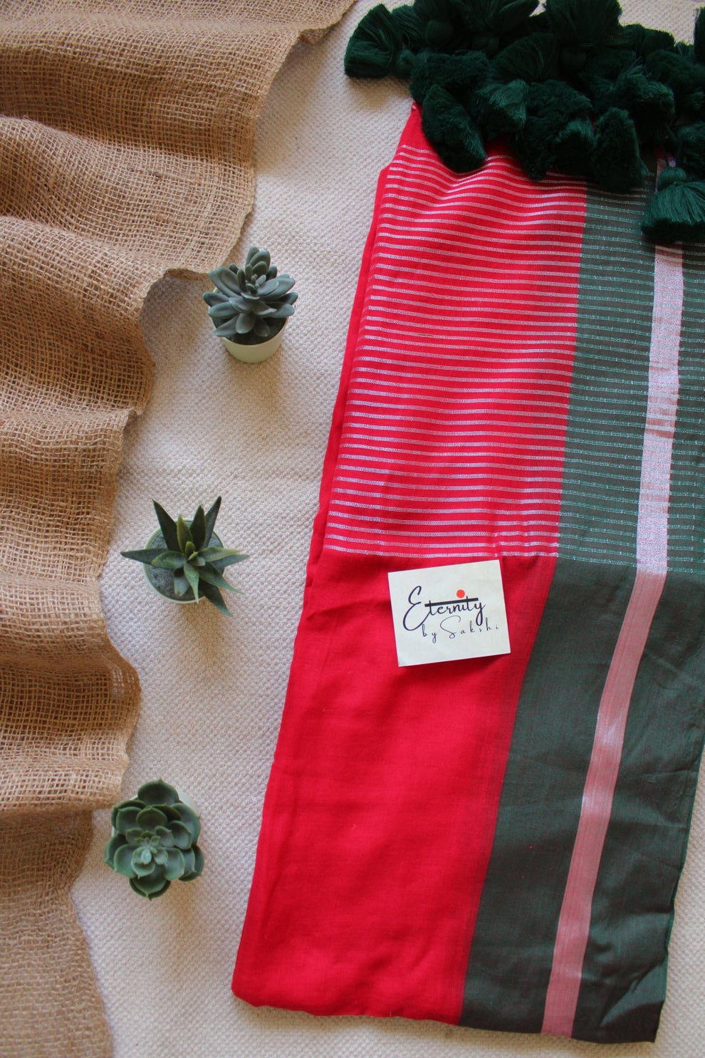 Red Rang Saree – Eternity by Sakshi