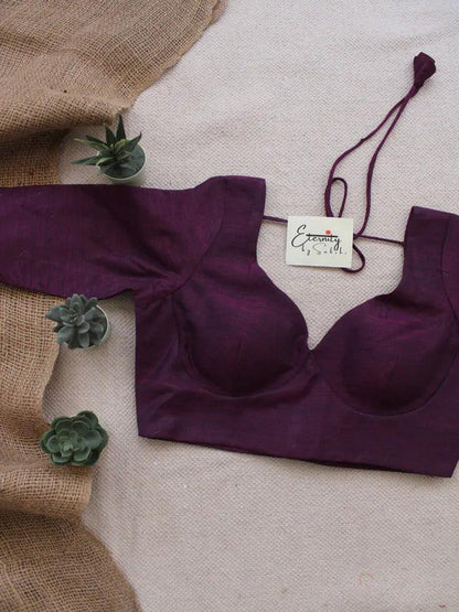 Bubblegum Noor Saree + Rosy Madhubala With Sleeves Blouse Combo - Eternity by Sakshi