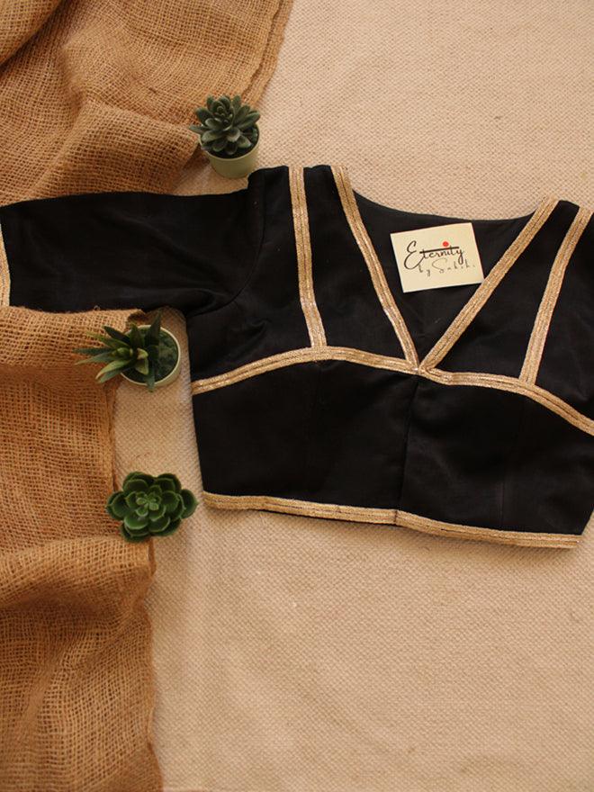 Royal Black Blouse - Eternity by Sakshi