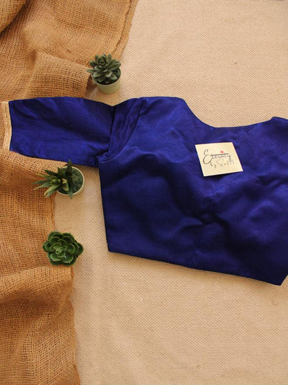 Kashmira Tissue Saree + Royal Blue Blouse Combo - Eternity by Sakshi