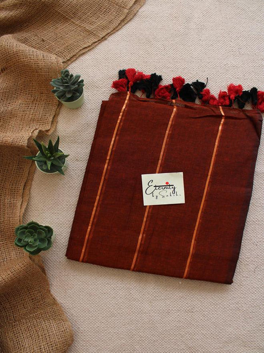 Rust Suti Saree - Eternity by Sakshi