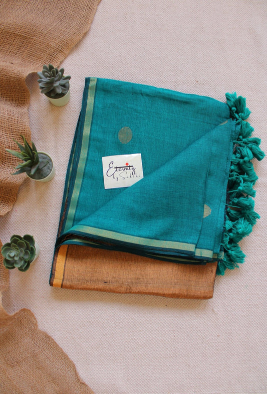 Sea Green Polka Saree - Eternity by Sakshi