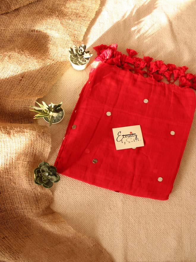 Teekhi Mirchi Saree + Black Madhubala Blouse Combo - Eternity by Sakshi