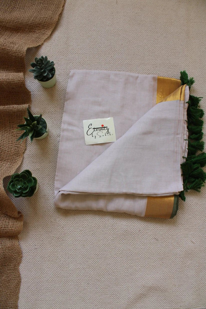 Tulsi Saree + Green Madhubala Blouse Combo - Eternity by Sakshi