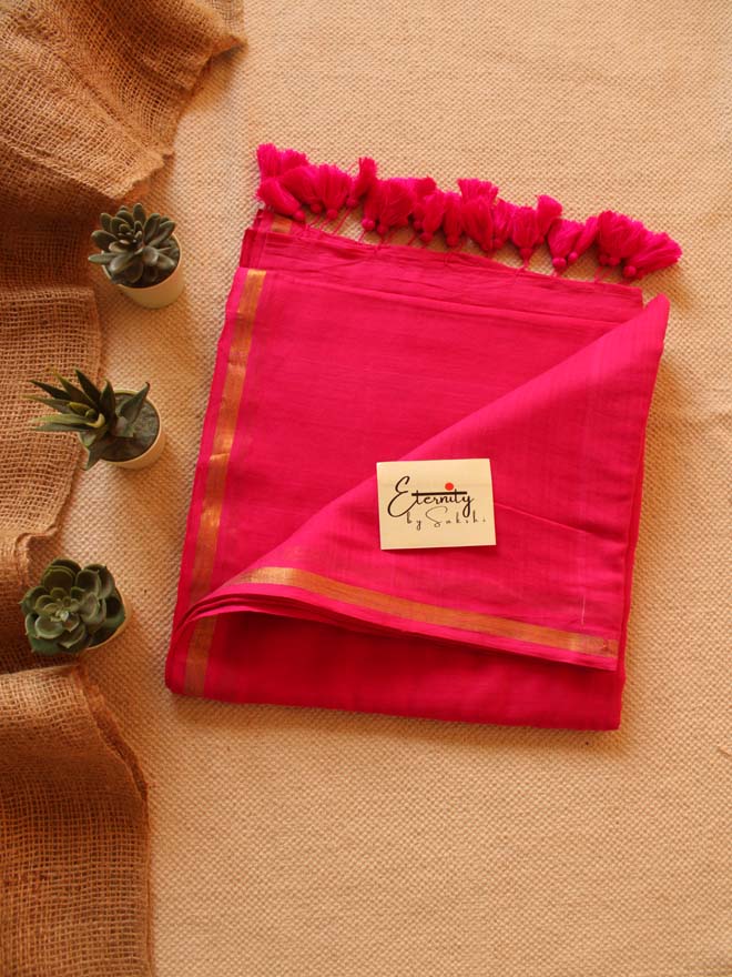 Pink Basic Saree