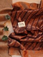 Brown Silk Linen Saree