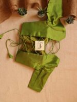 Green Backless Blouse